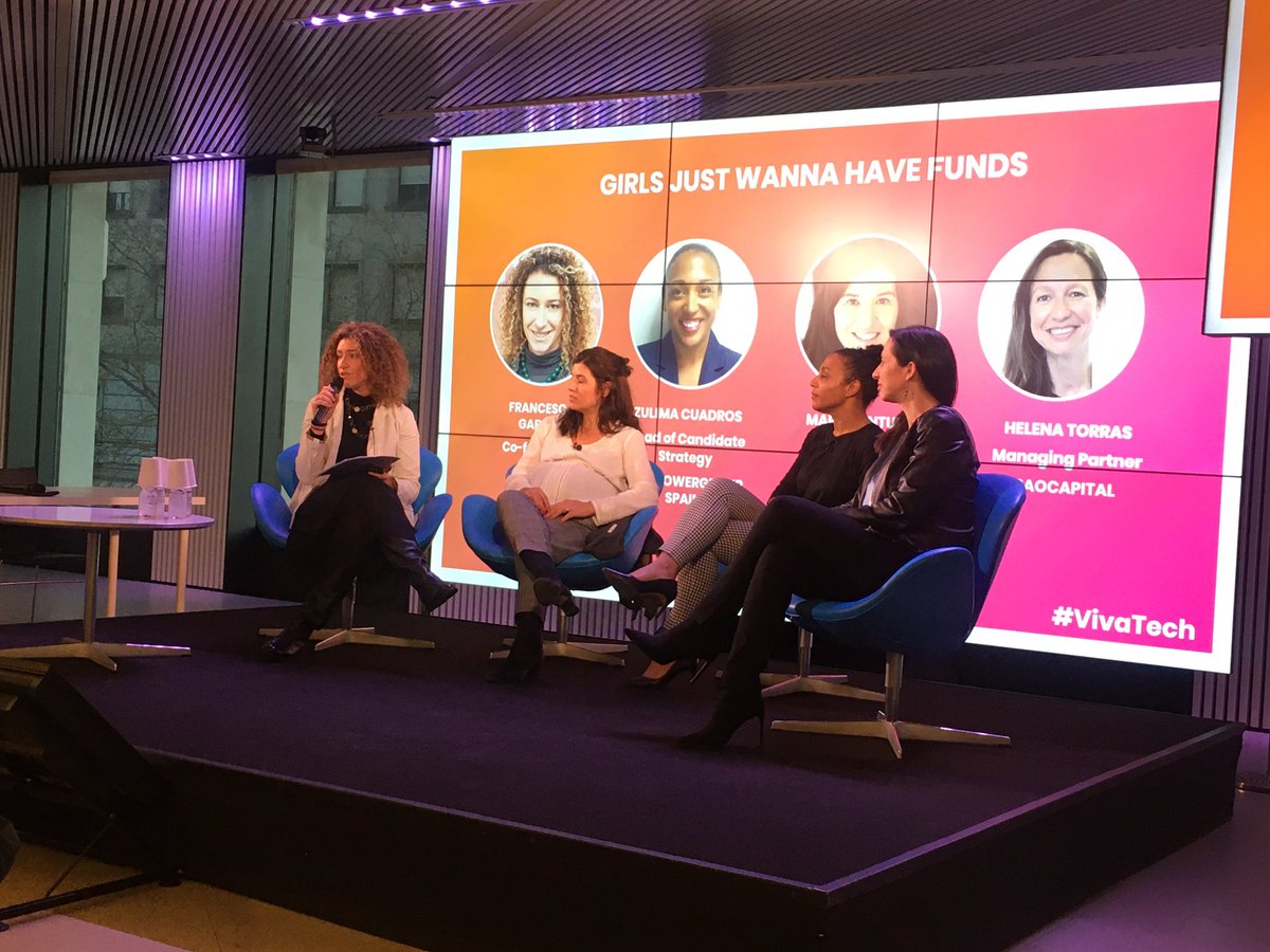GGodall's tweet photo. Only 2% of Tech CEO’s are women. What do we need to change? Amazing facilitation done by @FrancyGabetti from @team_eqi at #vivatech event https://t.co/oCOELNhXkG