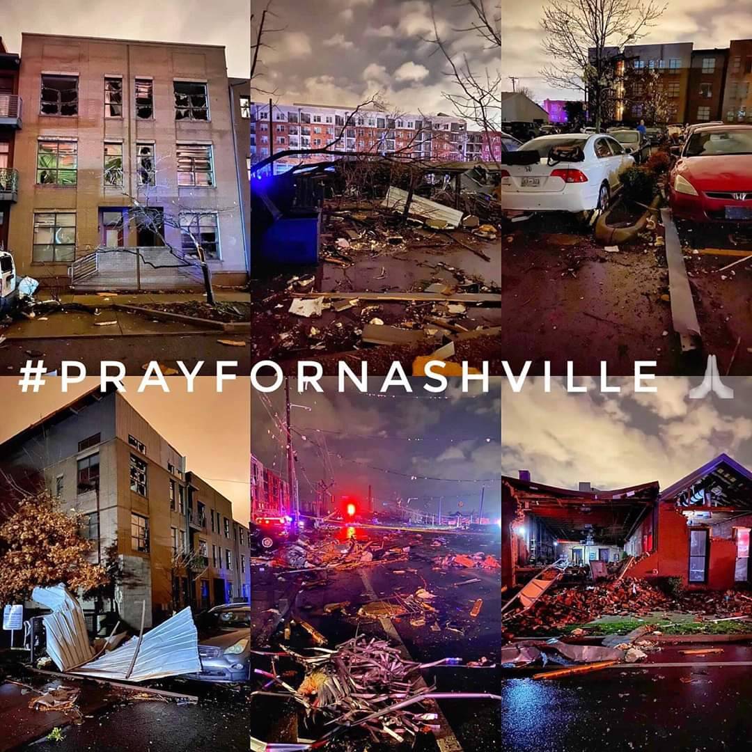 GLFOP's tweet image. Today, Nashville wakes up to the devastating effects of an overnight tornado. Nashville is home to our NFOP headquarters &amp;amp; many of our employees. First responders are working diligently to clear the damage and care for their community. Join us as we #PrayForNashville&apos;s recovery.