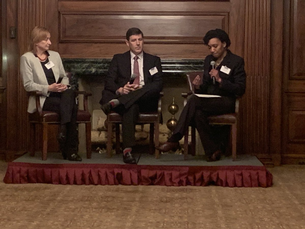 PBT_Jen's tweet photo. Listening to interesting panel abt sustainability with Joylette from Sustainable Pittsburgh and Leroy Ball with Koppers. How can your biz be more sustainable? https://t.co/Ii5aznKDu9