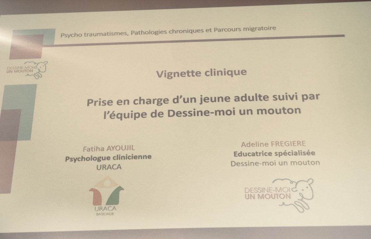 Colloque #MaladiesChroniques #AdolescentdJeunesAdultes #Migrations #PsychoTraumatismes ⁦<a href="/DMUMasso/">Dessine-moi un mouton</a>⁩ ⁦<a href="/hopital_necker/">Hôpital Necker AP-HP</a>⁩ @aphp ⁦<a href="/InstitutImagine/">Institut Imagine</a>⁩
