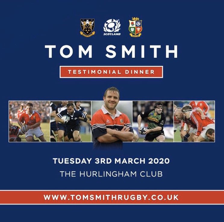 Tom Smith Testimonial (@tomsmith_61) on Twitter photo Looking forward to seeing everyone <a href="/HurlinghamVenue/">The Hurlingham Club Events</a>.
๐ธPlease do tag us in to your photos of the night!
Hosted by <a href="/MartinBayfield/">Martin Bayfield</a> with Tomโs teammates <a href="/lionsofficial/">British & Irish Lions</a> <a href="/Scotlandteam/">Scottish Rugby</a> <a href="/SaintsRugby/">Northampton Saints ๐</a>
๐ Thank you for all your incredible support. Looking forward to seeing everyone <a href="/HurlinghamVenue/">The Hurlingham Club Events</a>.
๐ธPlease do tag us in to your photos of the night!
Hosted by <a href="/MartinBayfield/">Martin Bayfield</a> with Tomโs teammates <a href="/lionsofficial/">British & Irish Lions</a> <a href="/Scotlandteam/">Scottish Rugby</a> <a href="/SaintsRugby/">Northampton Saints ๐</a>
๐ Thank you for all your incredible support.