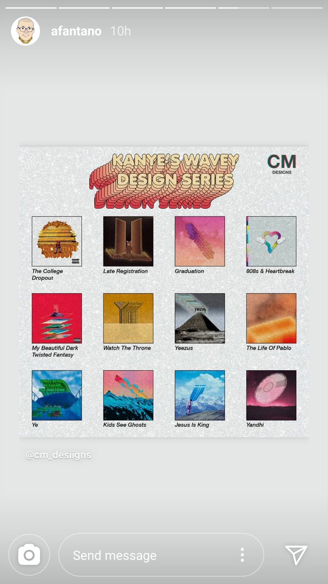 CM_Desiigns's tweet photo. Amazing!
The internet's busiest music nerd Anthony Fantano aprooves of the Kanye Wavey Design Series😃

#WaveyCMSeries https://t.co/oy5nK7lZHZ