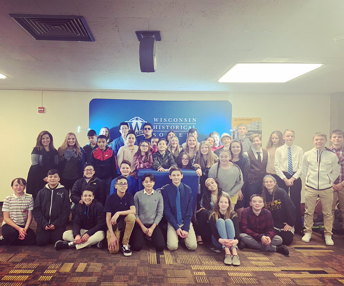 MissKlemme's tweet photo. Year 2 of #nhd is in the books!The growth that these kids have made in the last couple of months on their projects and with themselves as learners is mind blowing!So proud of every one of them!We are some lucky teachers! @nx_lis #wright4thecommunity #nhdwisconsin #wawmproud https://t.co/TnGU0gsG28