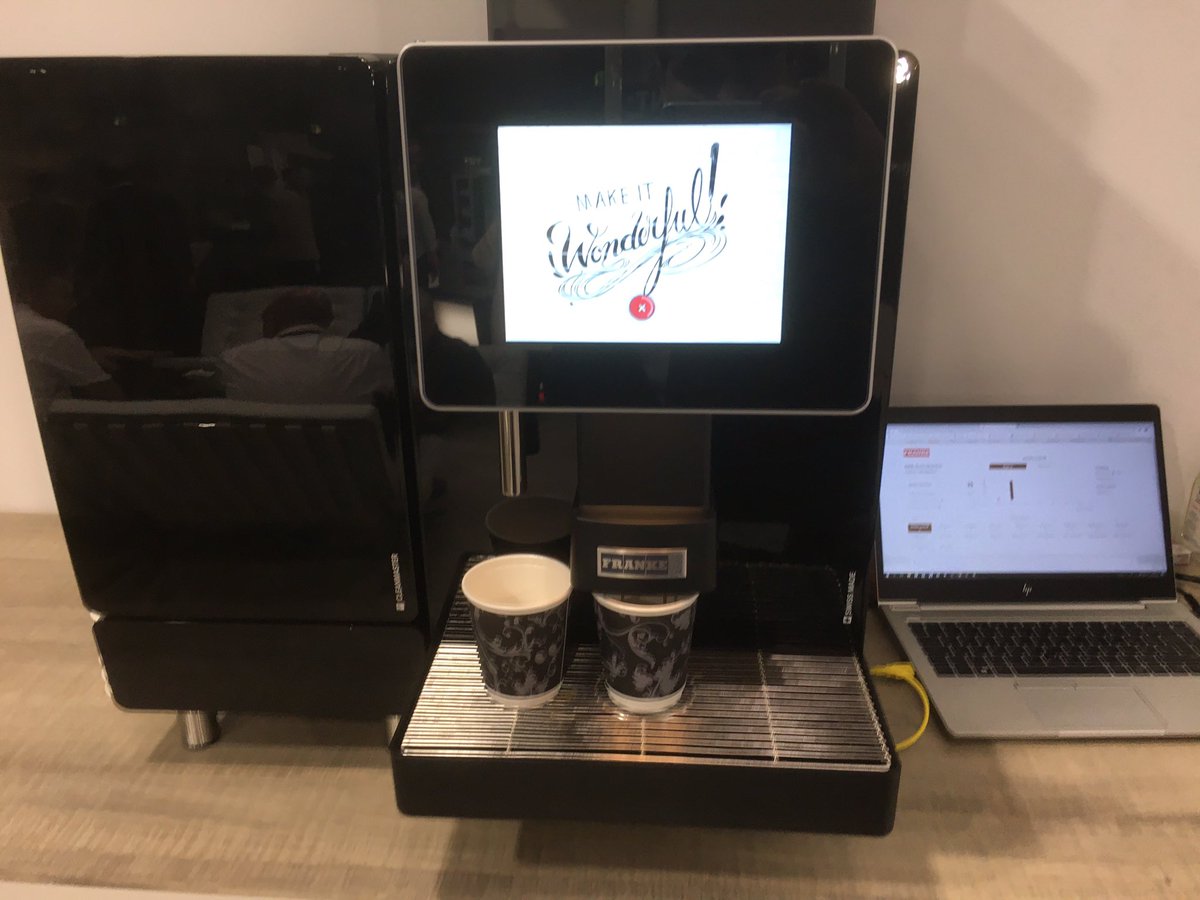 Holly and Andy enjoying a fact finding mission ate HRC event today #hrc #inovation #foodtrends