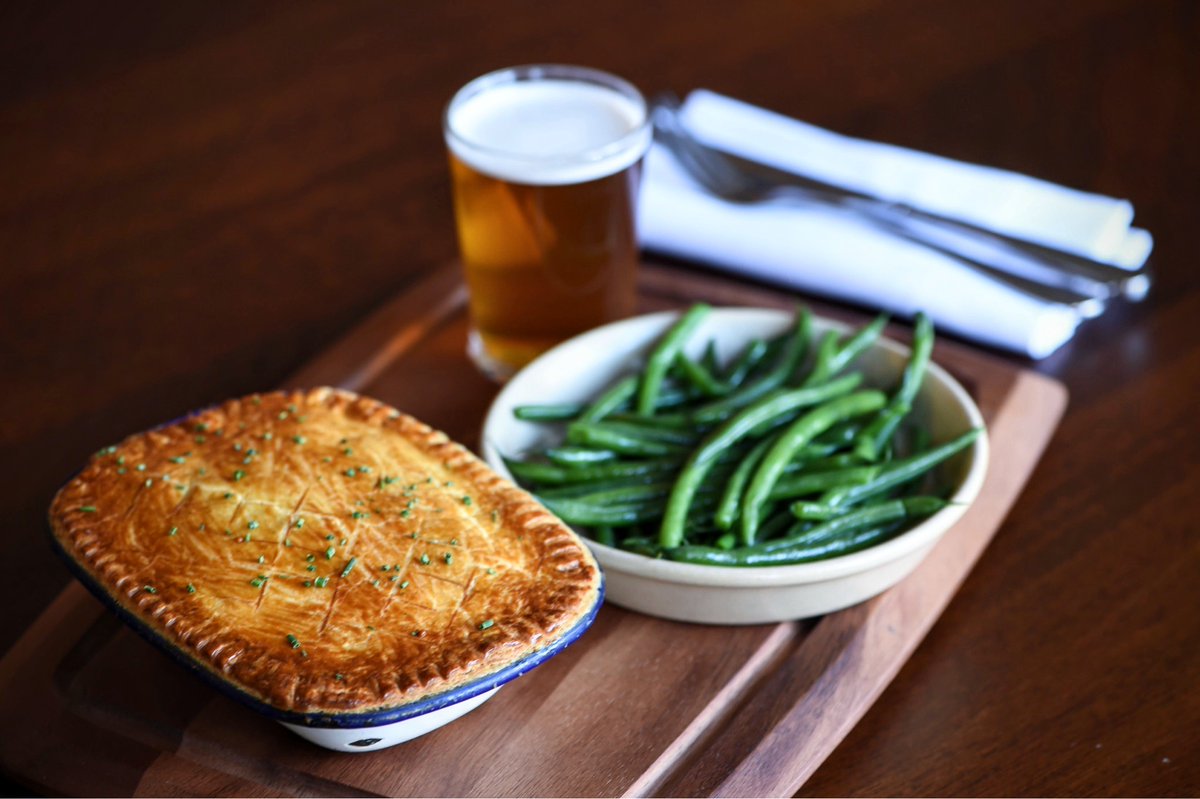 Celebrate #BritishPieWeek here with us. Try our beef &amp; ale #pie with lardons, mushrooms and a puff pastry crust. It even comes with a complimentary <a href="/StAustellBrew/">St Austell Brewery</a> Tribute ale taster 🍺