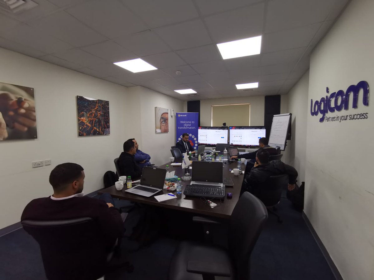 abdojafar's tweet photo. @saleem_bash our @Microsoft Cloud Product Specialist is giving a training on #MicrosoftO365 Administration for our #Microsoft #Cloud Partners from #Palestine
#HappeningNow @LogicomDisti #Jordan #Microsoft #Office365 #MicrosoftCloud #Logicomevents https://t.co/Ui3GzcdKDD