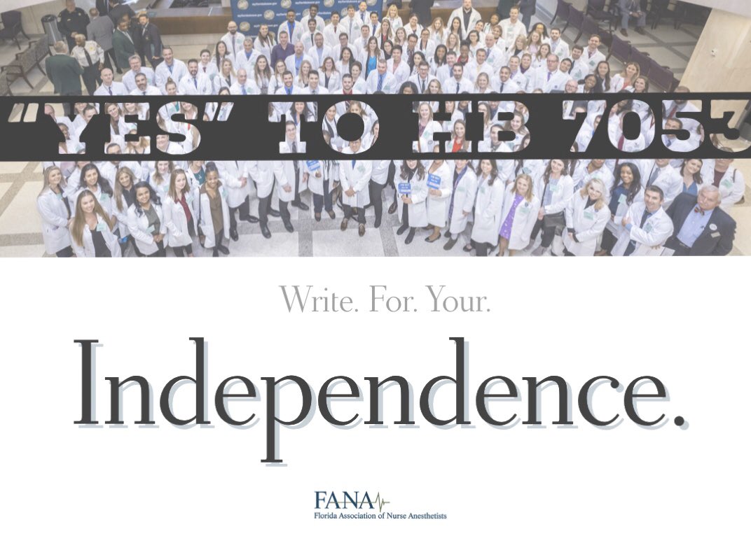 FLCRNA's tweet photo. 𝐅𝐥𝐨𝐫𝐢𝐝𝐚 𝐂𝐑𝐍𝐀𝐬,
Write.For.Your.Independence.

Write your legislators before March 9 and ask them to vote “YES” on 𝐇𝐁 𝟕𝟎𝟓𝟑 (APRN Independent Practice legislation) by visiting the following link NOW: https://t.co/kibOWP8ZWR
#FANAdvocacy #HB7053 @Fla4HC https://t.co/ttJOqH7jMJ