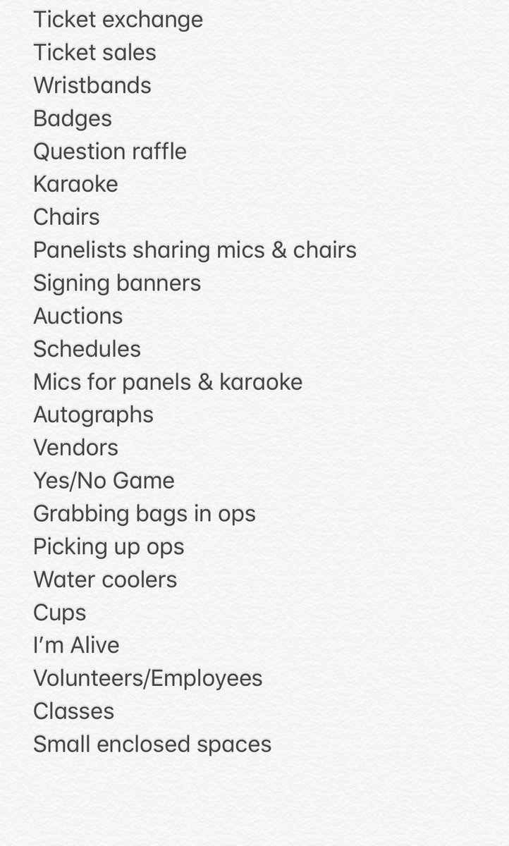 AngieHamilton63's tweet photo. @CreationEnt 22 other things at the con that involve touching. Are these all banned too? https://t.co/AqywaV1GLt