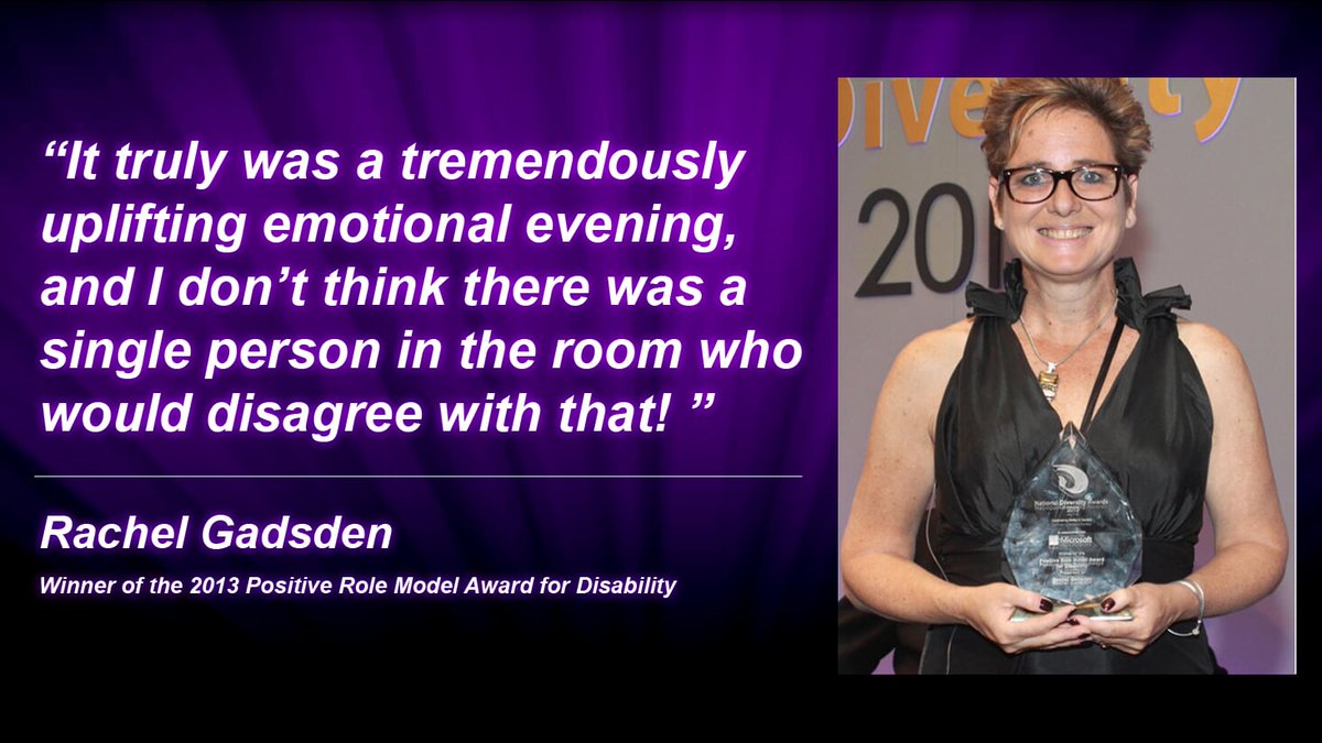 ndawards's tweet photo. #TestmonialTuesday
Our #NDA13 winner @RachelGadsden, who won the positive role model award for Disability stated that the National Diversity Awards "represented everything that is good about our society".
Every year, we strive to continue that.
#NDA20 will be just as amazing. https://t.co/Fy0oWqZ28k