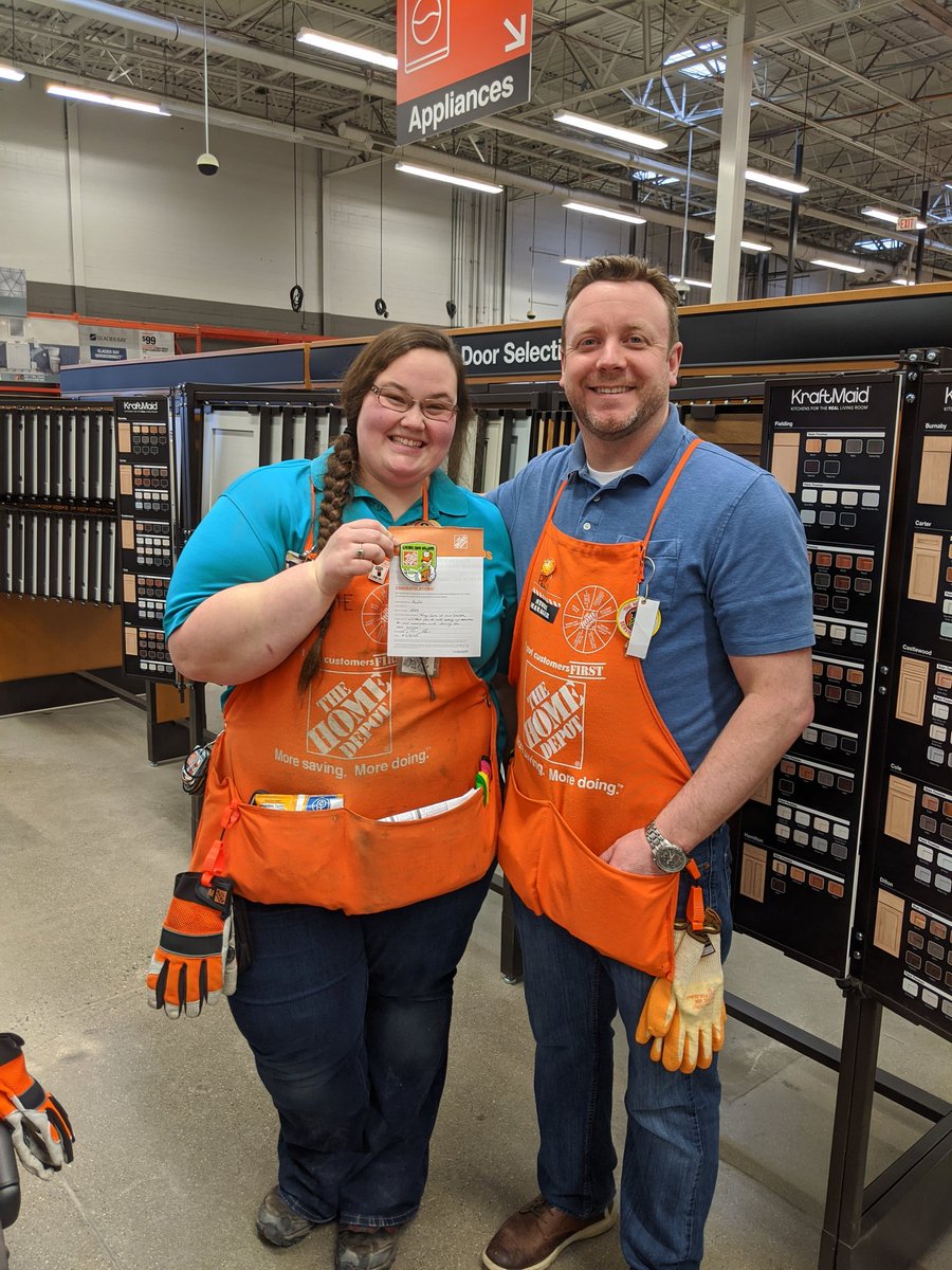 Plumbing supervisor Kadie received a Homer award for Taking care of our people, she is a pillar in our store taking care of so many of our activities. @TinaZ66612289 <a href="/kadie_crist/">Kadie Crist</a> <a href="/JulieGiattino/">Julie Giattino</a> <a href="/Ang2575/">Angie Baragar</a> <a href="/AngieKnud/">Angie</a> <a href="/RosieOatman/">Rosie Oatman</a> <a href="/rgails/">Ryan Gailey</a> <a href="/SmallsCDG/">Chad Glover</a> <a href="/HomeDepotOkemos/">Home Depot Okemos</a> <a href="/Paul_Schiebold/">Paul Schiebold</a>