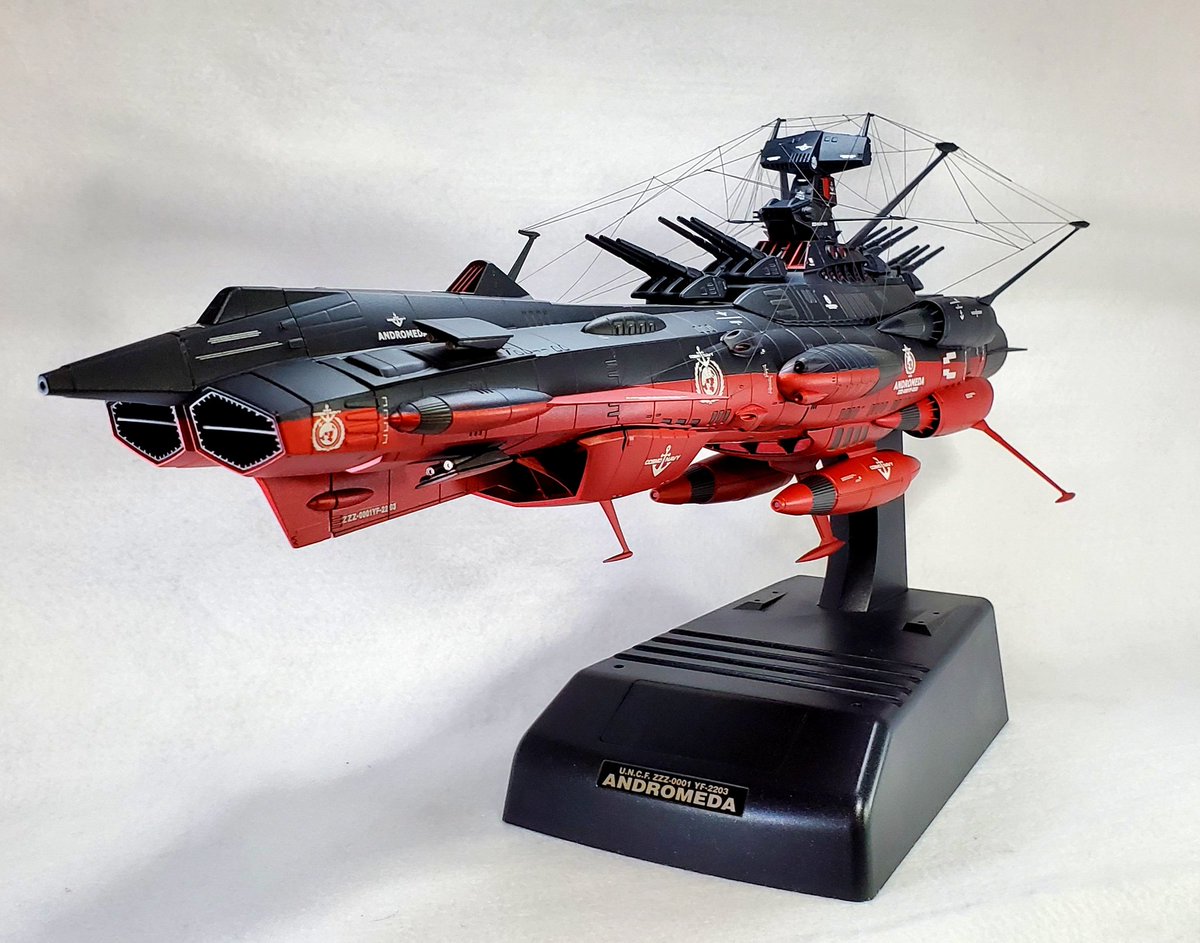 RT @yamasiro_syouyu: 1/1000アンドロメダ改完成!アンドロメダブラック