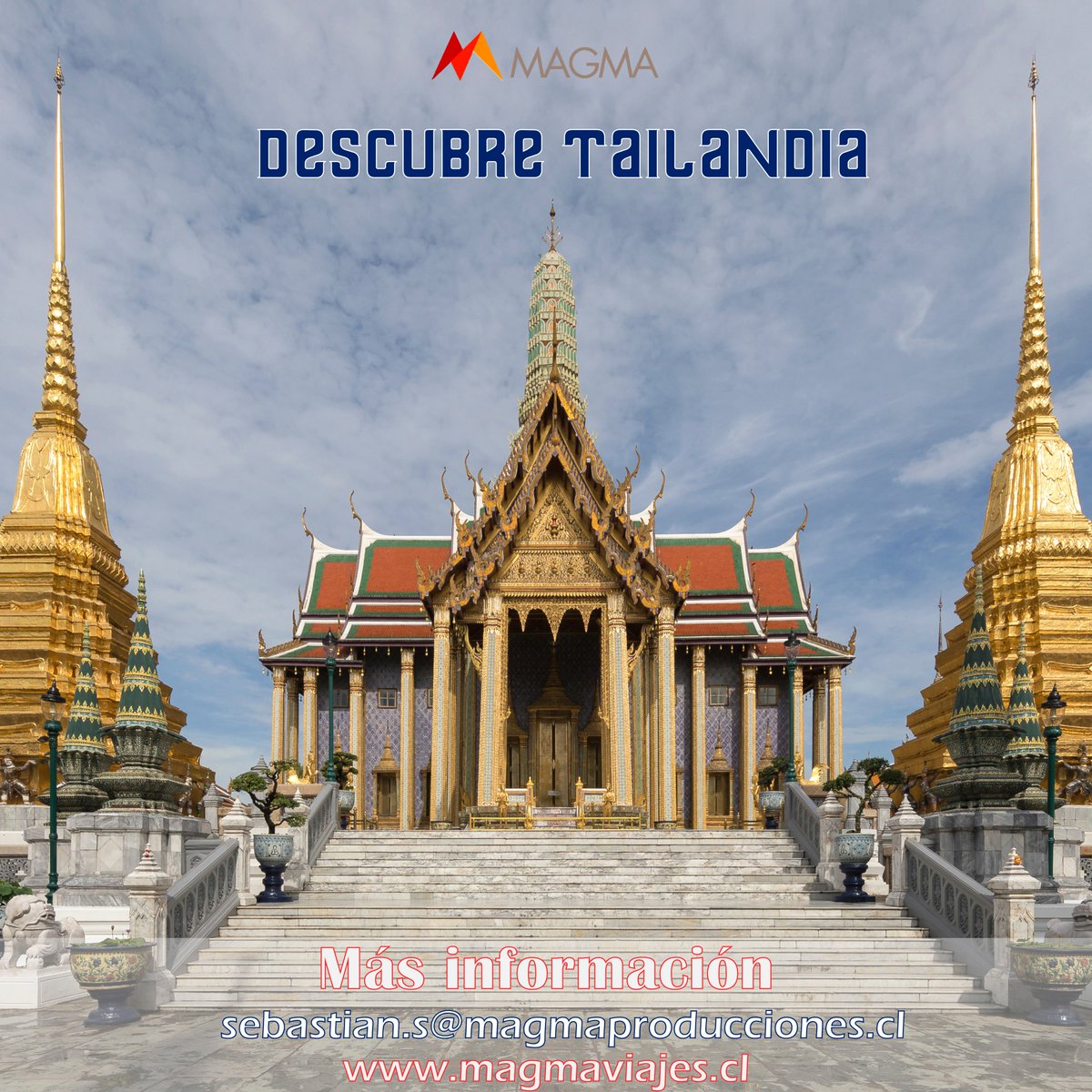 Conozcamos el hermoso templo budista Wat Phra Kaev, también conocido como el Templo del Buda Esmeralda, construído en 1785 en #Tailandia 🇹🇭Escríbenos a sebastian.s@magmaproducciones.cl +56982996911 #thaifex #cocineroschilenos #chilenosviajeros #emprendedoreschilenos