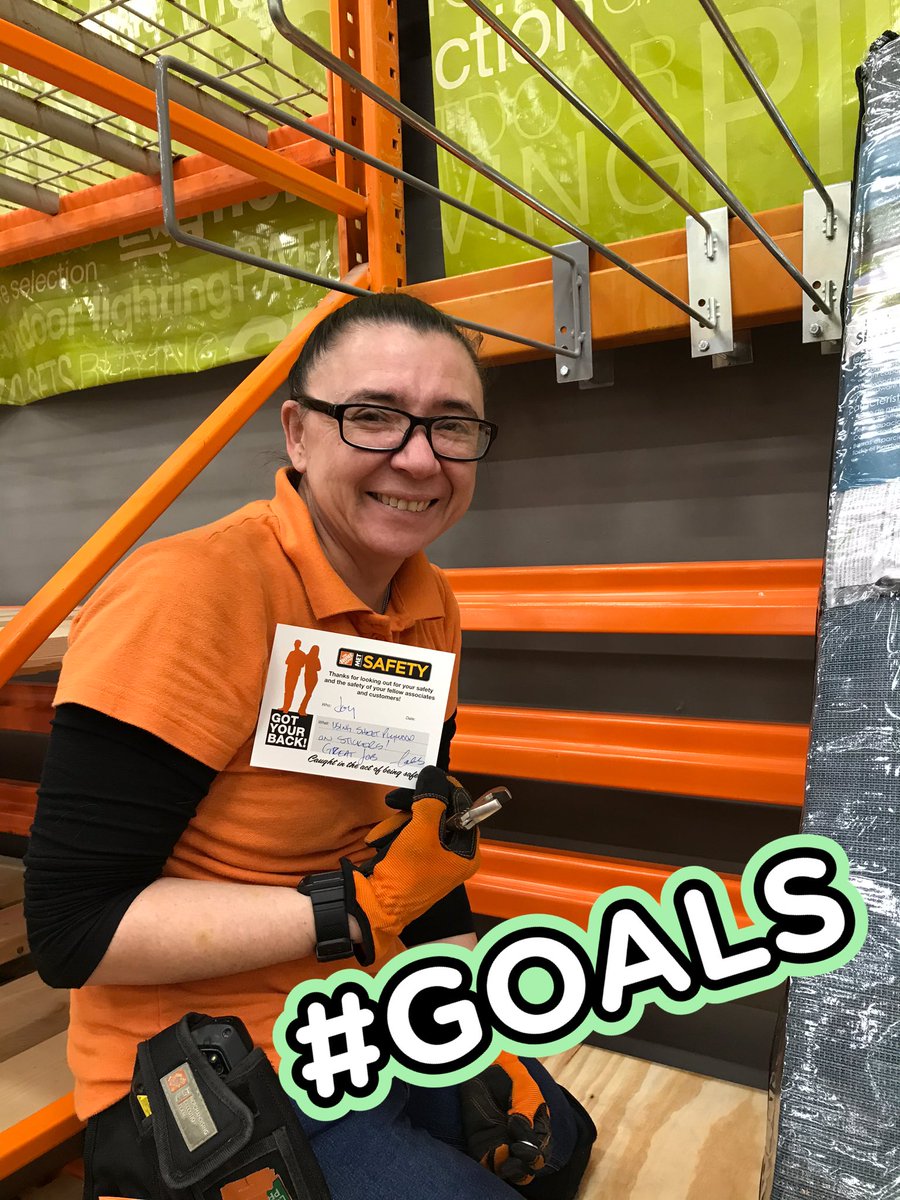 Stephen and Joy are setting patio safely! Team lifts all around! #SafetyFirst