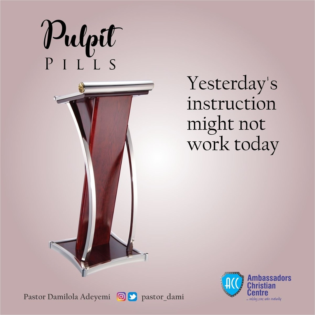 Pastordami3's tweet photo. This is for someone!!! Could it be you???

Have a productive Tuesday as you continue to follow the daily instructions of God.

God Bless You!

#pulpitpills https://t.co/1lgF48ooC9