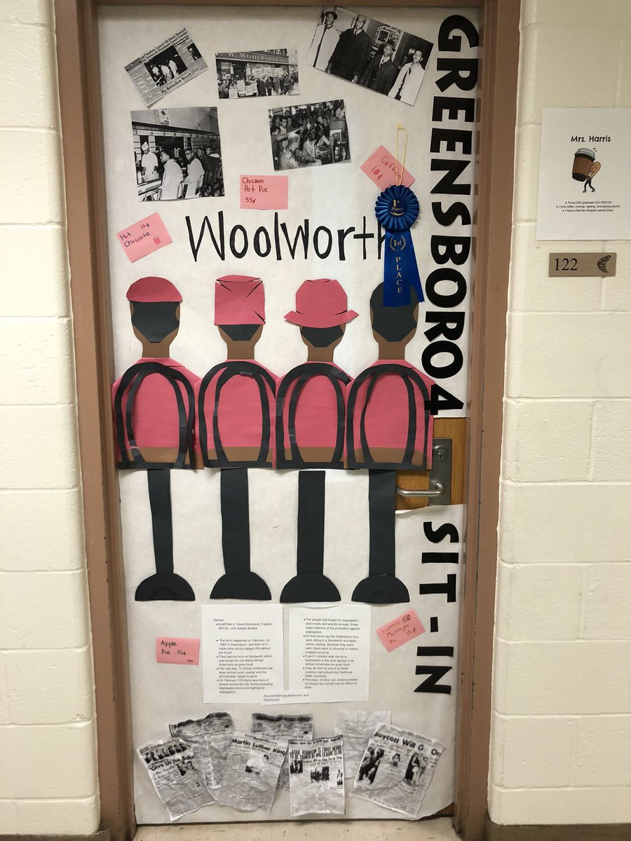 SMSMrsHarris's tweet photo. So proud of my students for winning 1st place for the Black History Month Door Contest! They worked so hard! @smithcyclones #hardwork https://t.co/Rp0gWCZpuJ