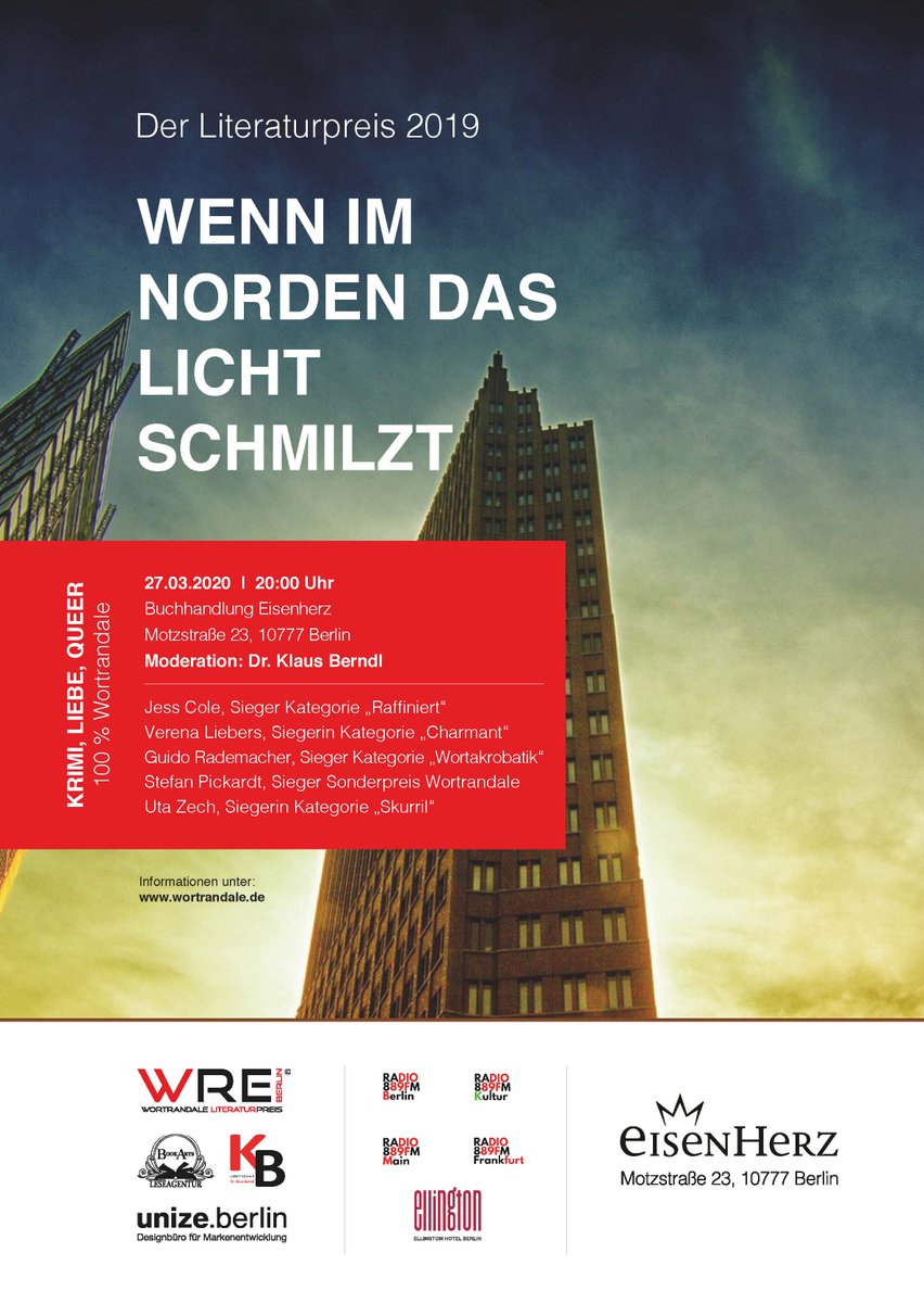 Unsere SiegerInnen-AutorInnen präsentieren ihre queeren Texte in der Buchhandlung Eisenherz. facebook.com/events/5538557…