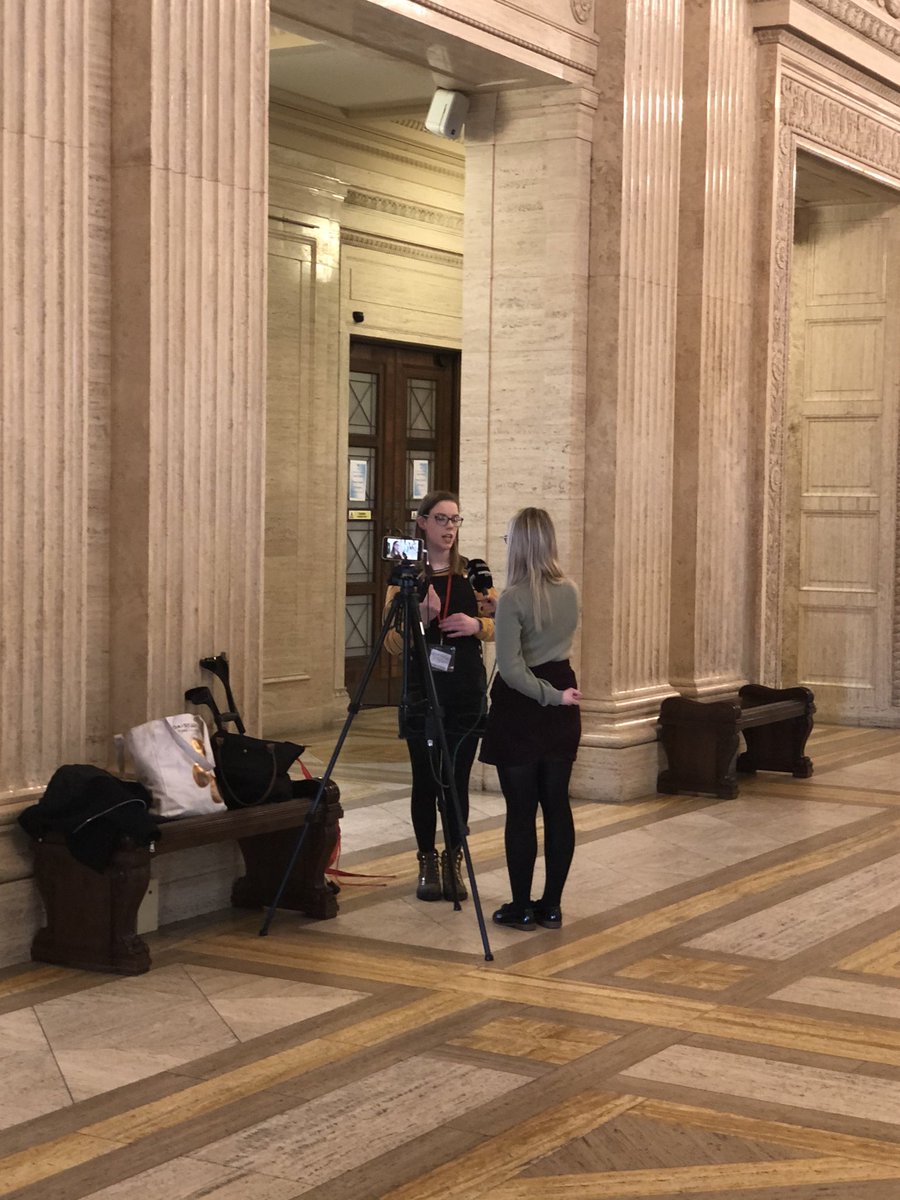 Listen out for @swccollege student Aliyah being interviewed on @coolfm for the #DeafWorksEverywhere launch at Stormont!