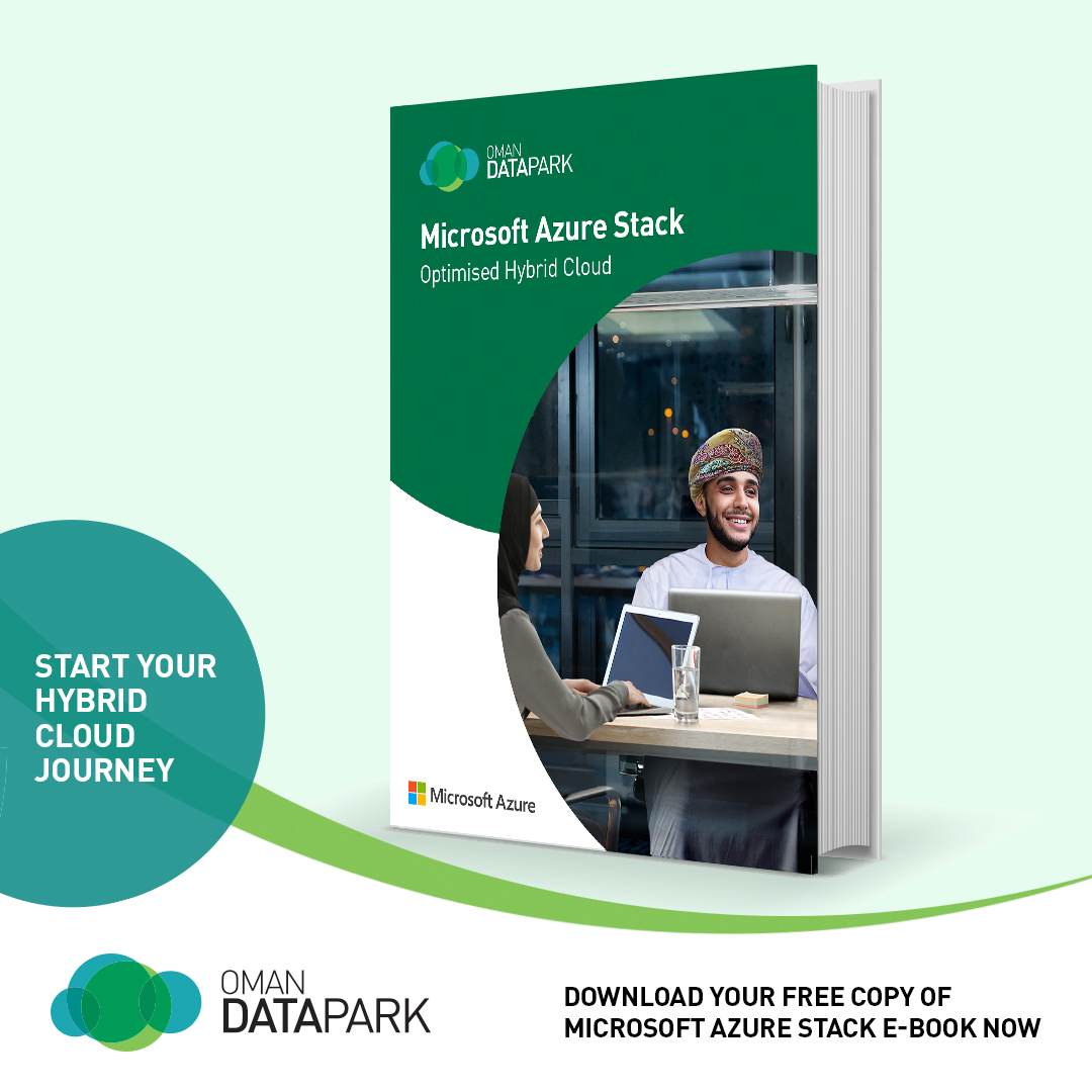 Otechoman's tweet photo. Start your #HybridCloud journey with #MicrosoftAzureStack from #OmanDataPark. Download your e-book now: https://t.co/JSe0LJDPkw https://t.co/fW94UaLtKe