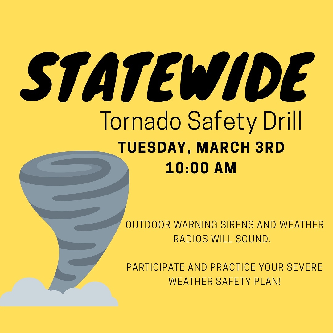 Saline County Kansas on Twitter "Statewide tornado drill today at 10am