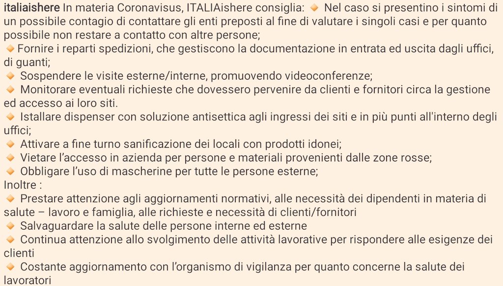 #coronavirus #virus #contagio #normeigieniche italiaishere.com