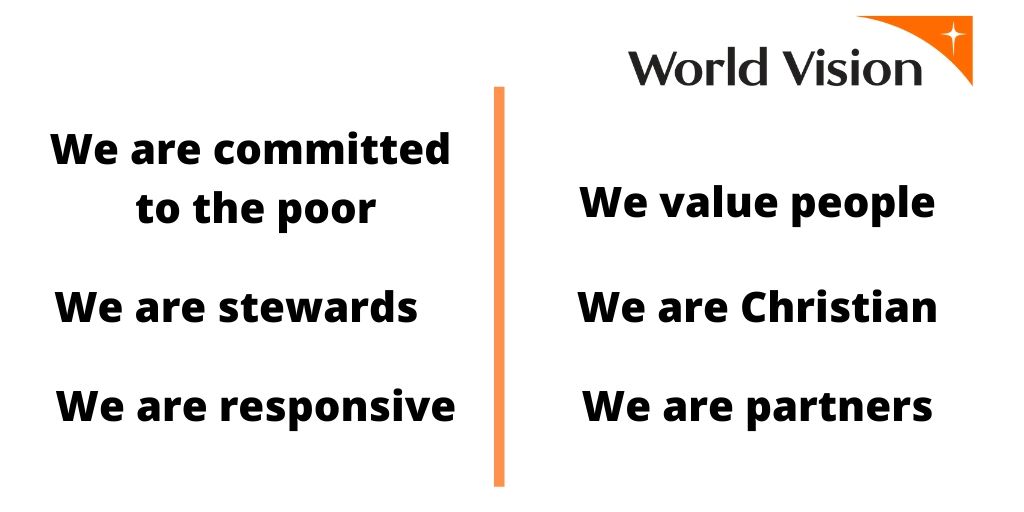 Since 1973, we have grown into the largest humanitarian organization in Zimbabwe.  Although we continue to evolve &amp; adapt, our core mandate remains driven by these 6 simple values, carrying on Bob Pierce’s legacy. #WorldVisionInZim