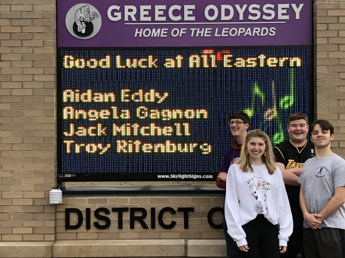 Congratulations Aidan, Angela, Jack, and Troy for being selected to sing in the ACDA Eastern Honor Choir this week! <a href="/GreeceOdyssey/">Odyssey Academy</a> @GCSDsuper @jeffreyhenley