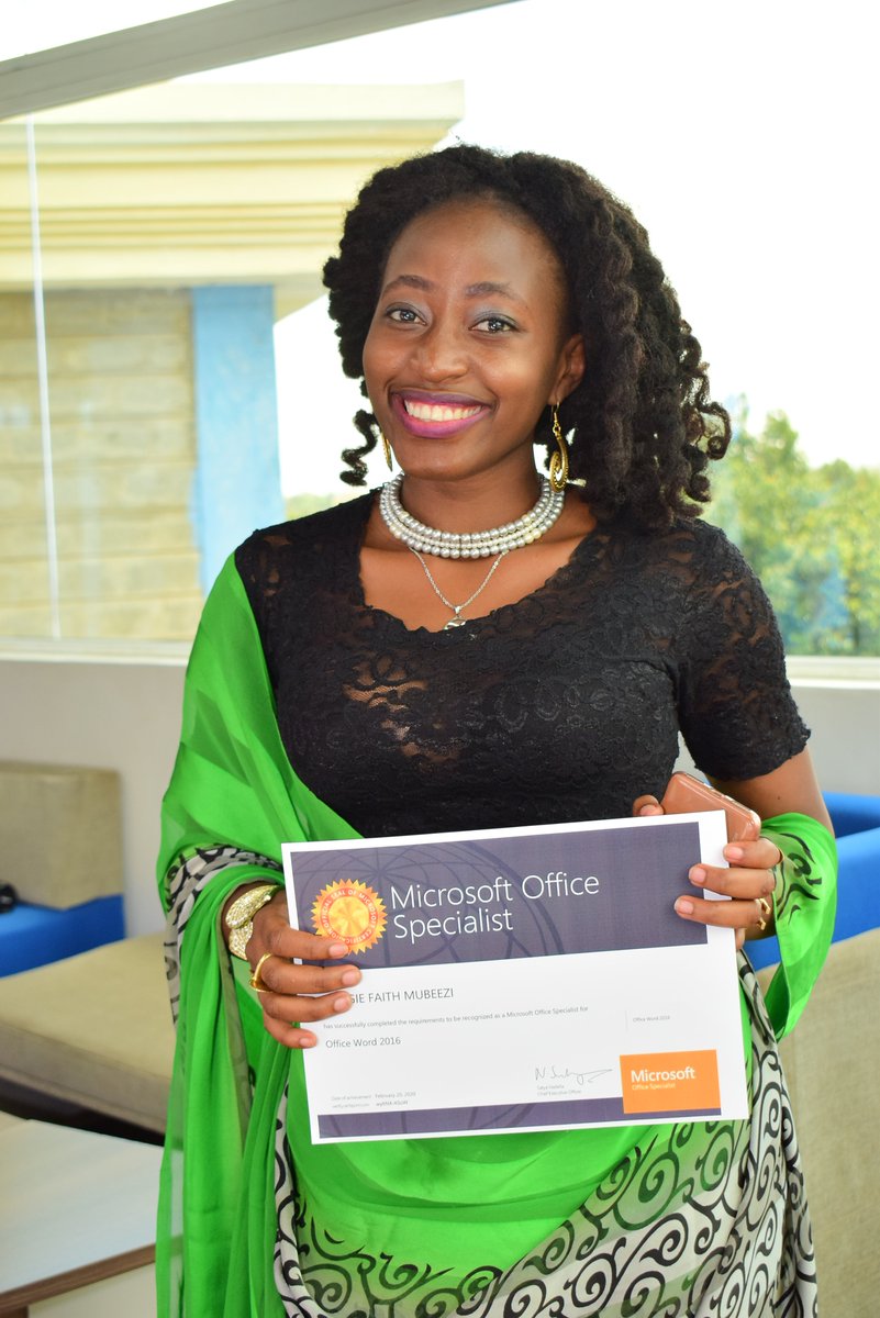 MOSWCKenya's tweet photo. Congratulations on yet another achievement as a 
@Certiport  authorized testing and the participants who got #MOSCertified .

 #MOS #Microsoft #YALITransformation https://t.co/t6eTSsIqWw