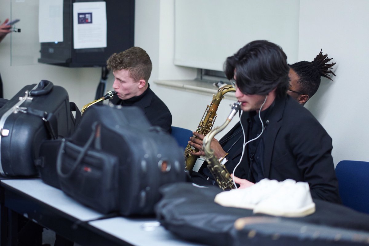 WMUJAZZSTUDIES's tweet photo. Last weekend the University Jazz Orchestra performed at the @elmhurstcollege Jazz Festival! A few photos of them warming up followed by a performance from the Clayton-Hamilton Jazz Orchestra. https://t.co/YveZtcegG3