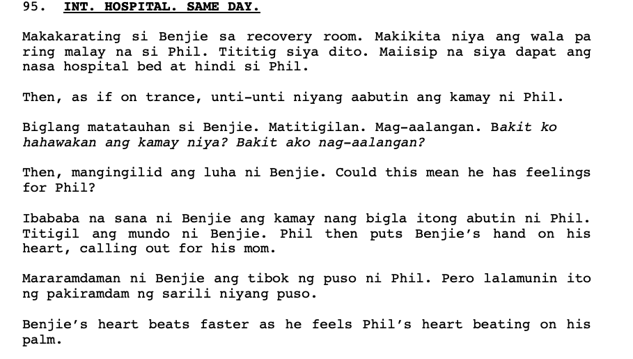 I went back to the script of that #PhilJie moment, and I was like, whoever wrote this is in love. ❤️ #ASHHeartOfAHero