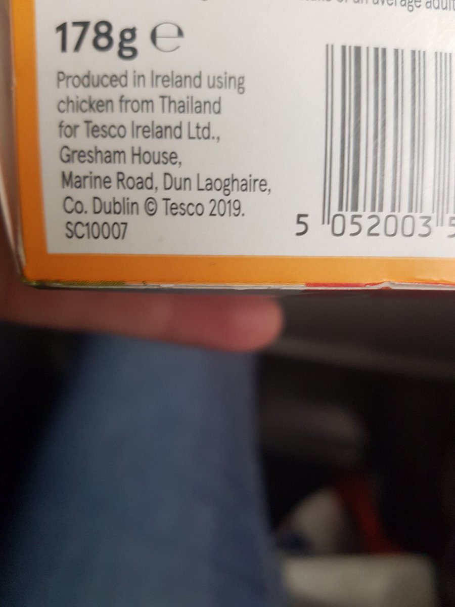 Hare1Hare's tweet photo. @TescoIrl can you not get chicken from ireland https://t.co/yvmjWZiCSM