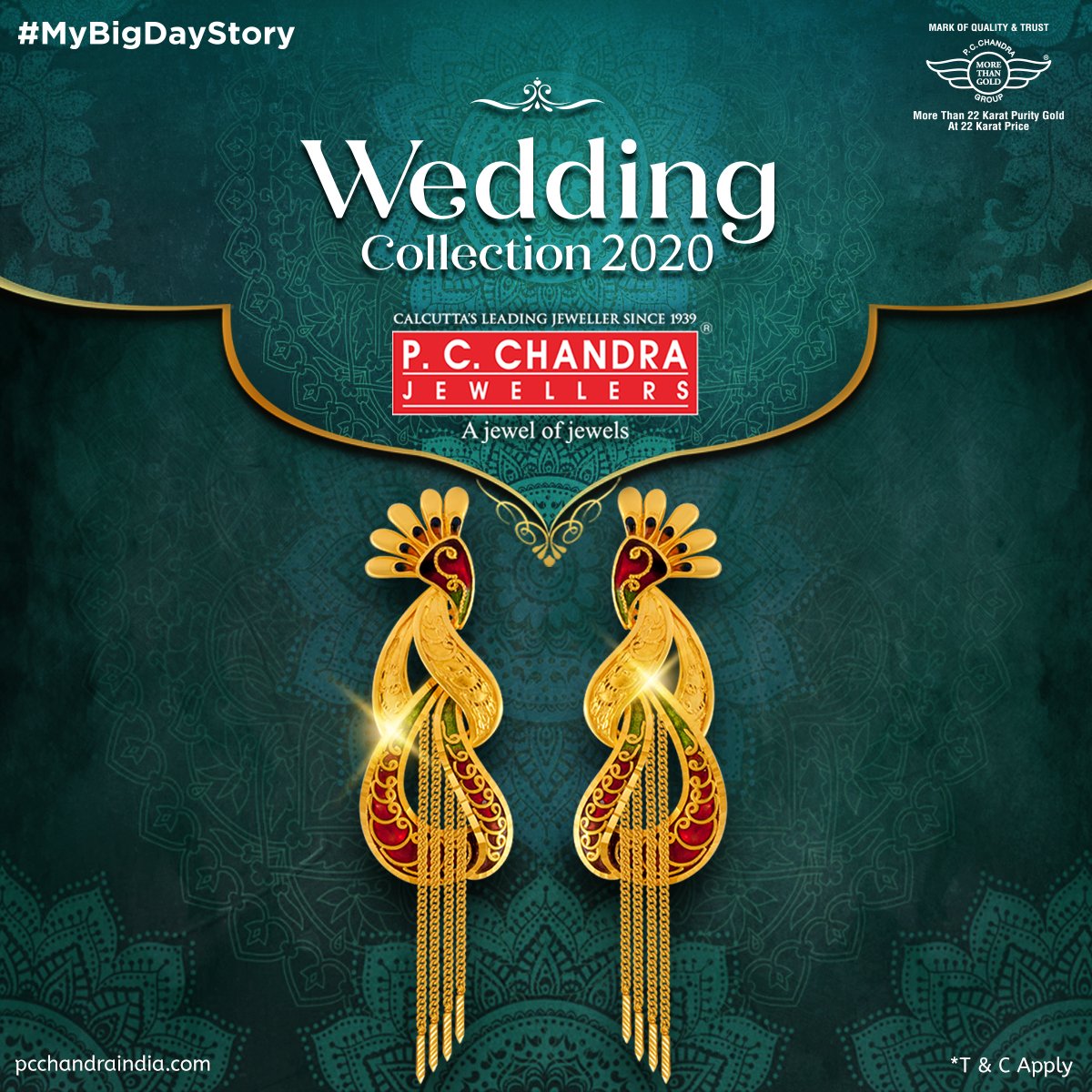 PC Chandra Jewellers With Red Stone Yellow Gold 22kt Drop Earring Price in  India - Buy PC Chandra Jewellers With Red Stone Yellow Gold 22kt Drop  Earring online at Flipkart.com