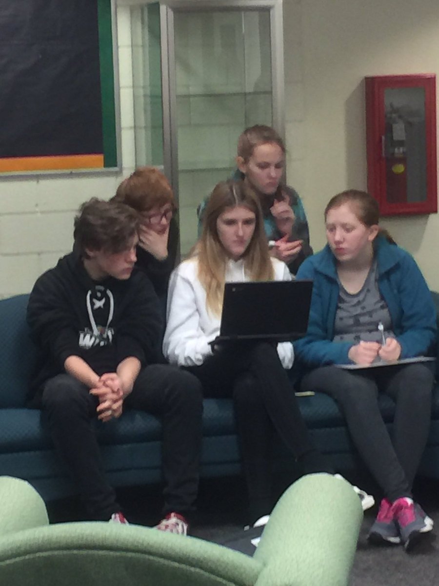 SraCSmith's tweet photo. @WoodsideMS students working hard this morning to qualify for Iowa Junior High Knowledge Bowl #WeAreSaydel https://t.co/OAyRxyUouv