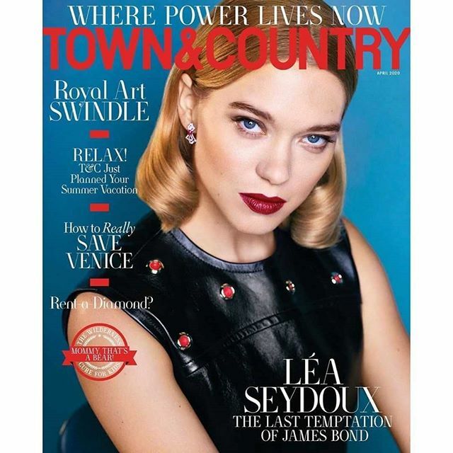 Léa is gracing the cover of the April issue of @townandcountrymag! 
#LéaSeydoux #LeaSeydoux #magazine #NoTimeToDie #007 ift.tt/2TxkBxn