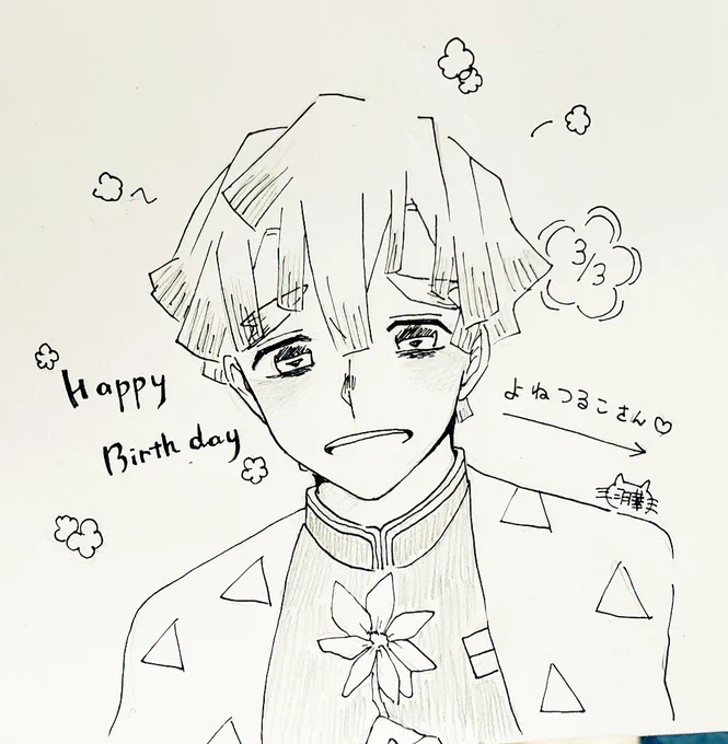 @trk0303 
ろくすっぽ色も塗ってなくてあれなんですけど、誕生日おめでとうございます〜〜〜!!!!!!!!! 