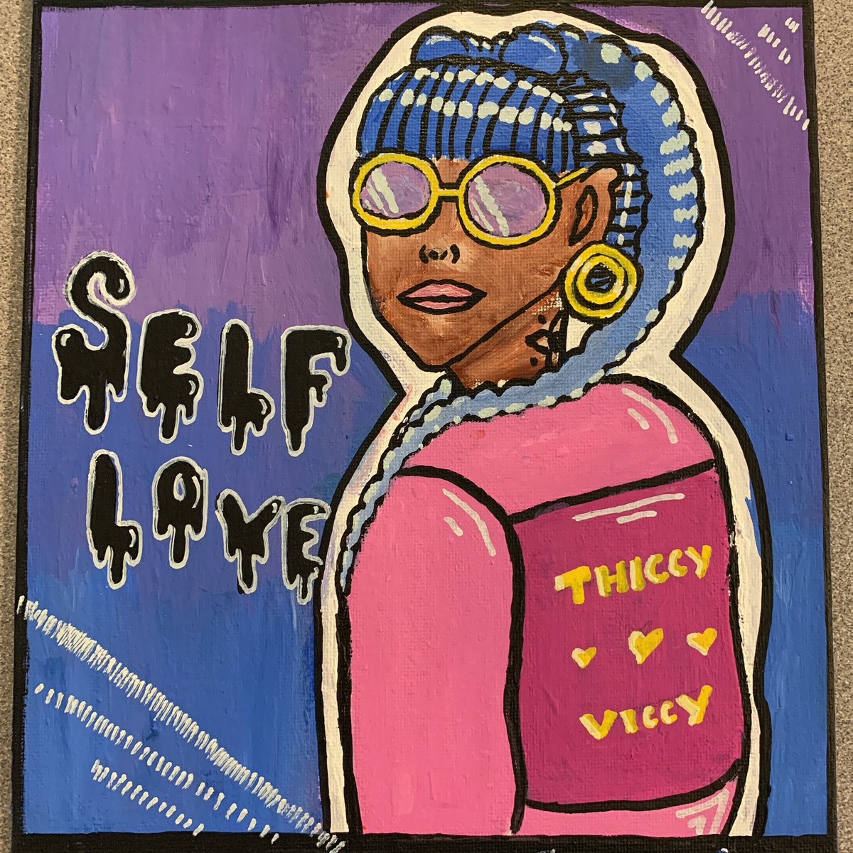 MrsSchepis's tweet photo. Go Ella!  I’m loving this take on “Girl with the Pearl Earring” #popart #makeart #selflove #cmhsart https://t.co/uf8eO5fvIb