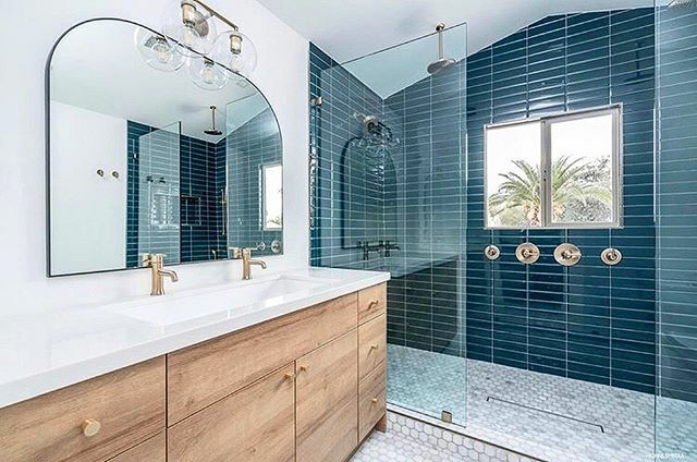 SOLLiDCabinetry's tweet photo. Relax, refresh, and repeat! Between the teal tile, warm wood, and champagne hardware- this bathroom is giving us resort vibes 🌴
Design: @londonpiercedesign 
Featuring @enviicabinetry .
.
#sollid #sollidcabinetry #bathroominspo #bathroomdesign #bathro… https://t.co/mvPu5d0GLx https://t.co/oLFyaB1qFH
