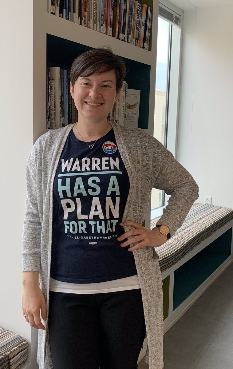 SO HONORED to vote for <a href="/ewarren/">Elizabeth Warren</a> today in the #VAprimary. Would make the day EVEN BETTER if you’d shout me out! #prettyplease #SuperTuesday #womenshistorymonth #Warren2020 #100years