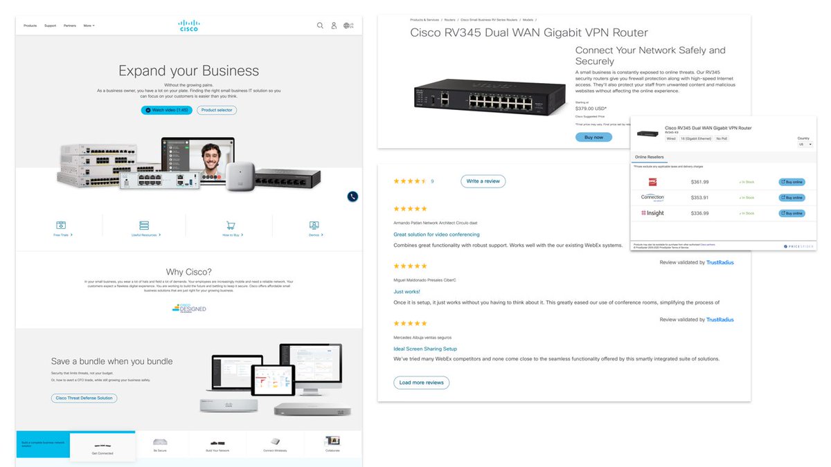 GeeNarcisi's tweet photo. . #Cisco #SMB Customers Get 'Buy Now' Button To Connect Directly To @CiscoPartners | https://t.co/CKBLTbSfGp @CRN @Cisco https://t.co/X1IvxQVymA
