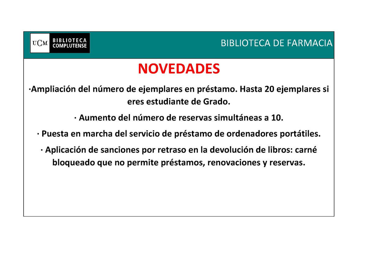 UCM BiblioFarmacia (@bibliofarucm) on Twitter photo 