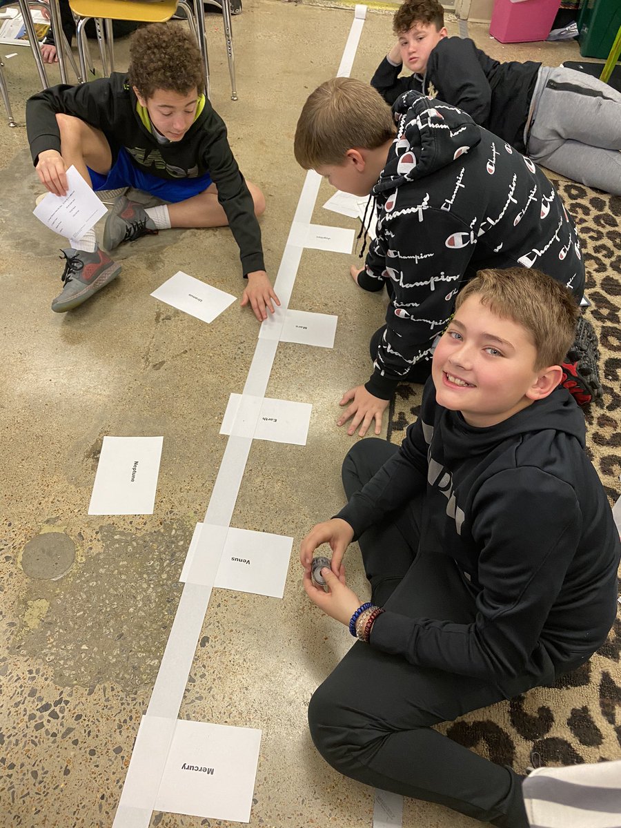 dicus_mrs's tweet photo. Today we are creating model solar systems, and computing their distances from the sun using a scale. I LOVE when math and science collide! 🤓📊🧪🌍@CISWildcats @AmstiUAH #amsti thinkleadsucceed https://t.co/phwBpdISr9
