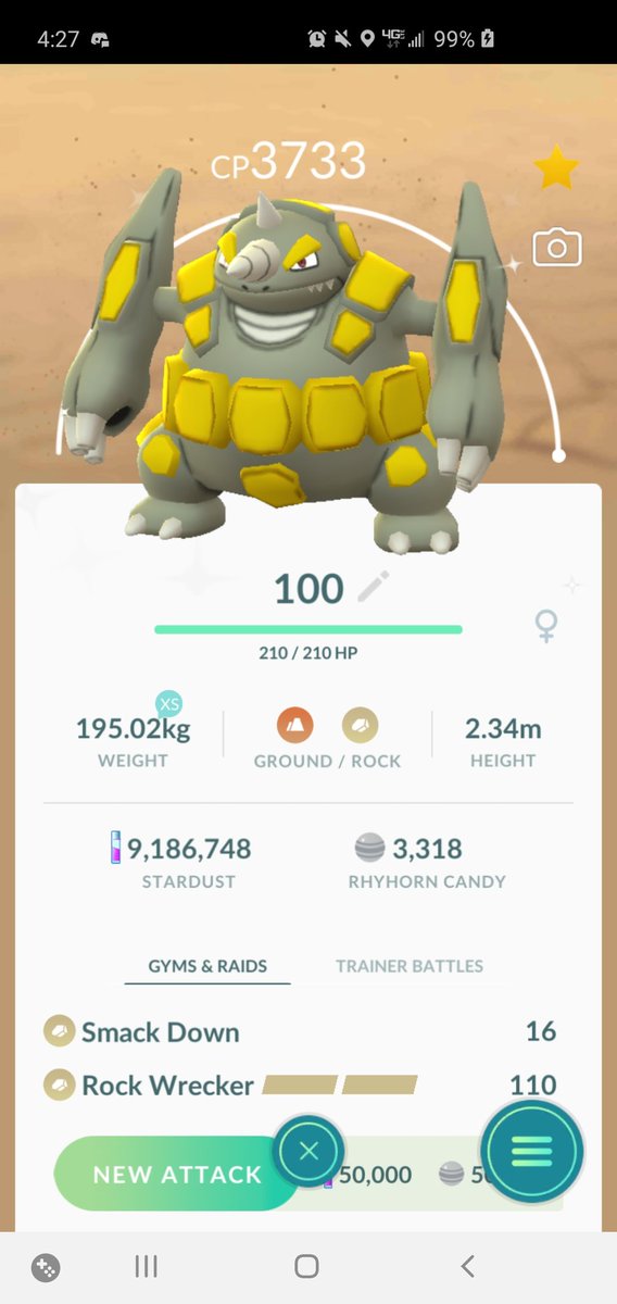Siren_DT's tweet photo. @thetrainerclubb Just maxxed this guy I got on CD 🎉 https://t.co/84arUzVYUs