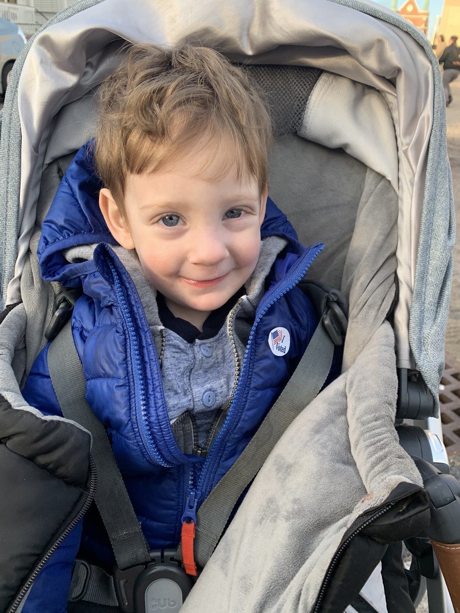 D_Peaceman's tweet photo. @AyannaPressley @ewarren @zoramag That’s what this guy was excited to do this morning!! Go @ewarren Go! https://t.co/1fKWV7FTBp