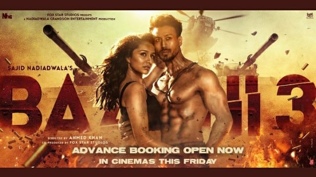 manghalam's tweet photo. Friday Onwards
Book online at 
https://t.co/qMRktS3mSD
https://t.co/fGc7S2oUsD

#BAAGHI 3 (Hindi) 

04.30 PM
07.30 PM

@TRICHYCINEMAS @TrichyFilms @TNBookings @iTIGERSHROFF @foxstarhindi @ShraddhaKapoor @Riteishd @anky1912 @khan_ahmedasas @WardaNadiadwala https://t.co/FlrUhMpadl