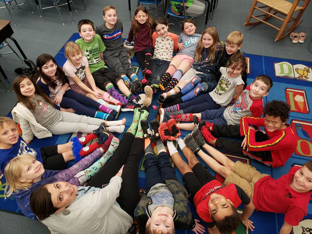 Crazy Socks Day! #Nmwroars #ReadAcrossAmerica