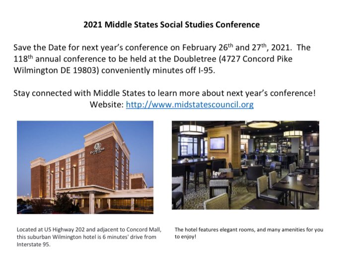 MidStatesCSS's tweet photo. Now that #MSCSS20 is a wrap, we are already planning for #MSCSS21, Feb 26-27, 2021 at the Doubletree by Hilton Hotel Wilmington. Not yet a member? Complete our brief member survey to claim your FREE membership & stay in the loop for conference details! https://t.co/q8ieqpJKw4 https://t.co/C8cveydIJN