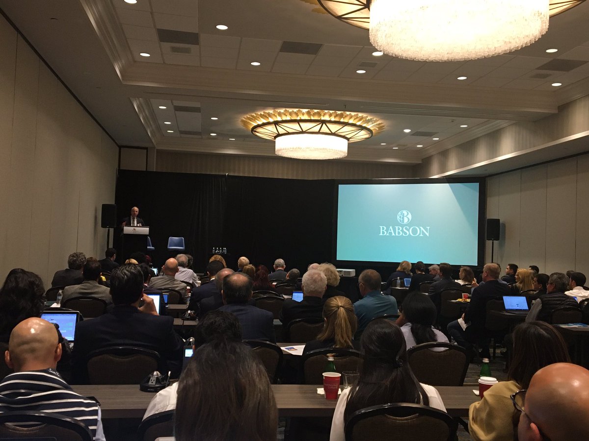GEMNOW's tweet photo. “Is an entrepreneur born or made? I always say yes,” jokes @babson President @SpinelliS at the #GEMGlobalReport2020 launch event. https://t.co/PX24WFSl9c