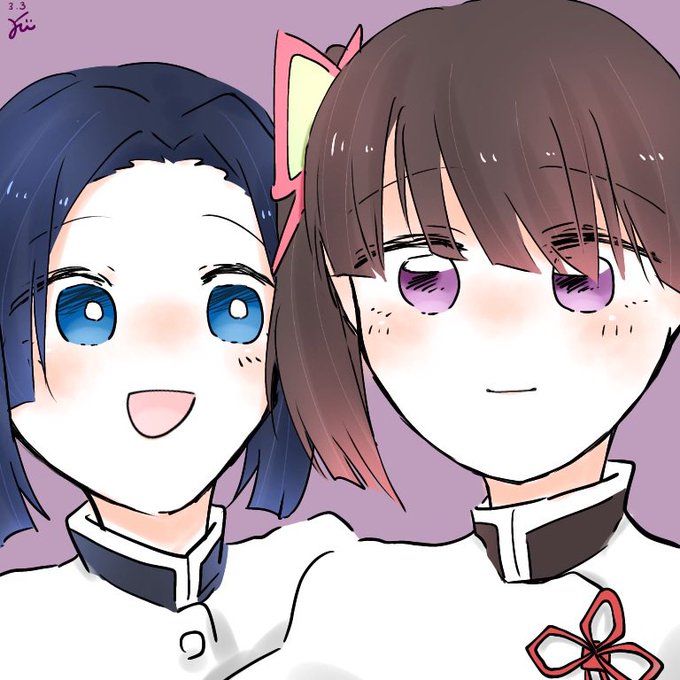 よんさんがTwitterに投稿した栗花落カナヲ(鬼滅の刃)のイラスト。