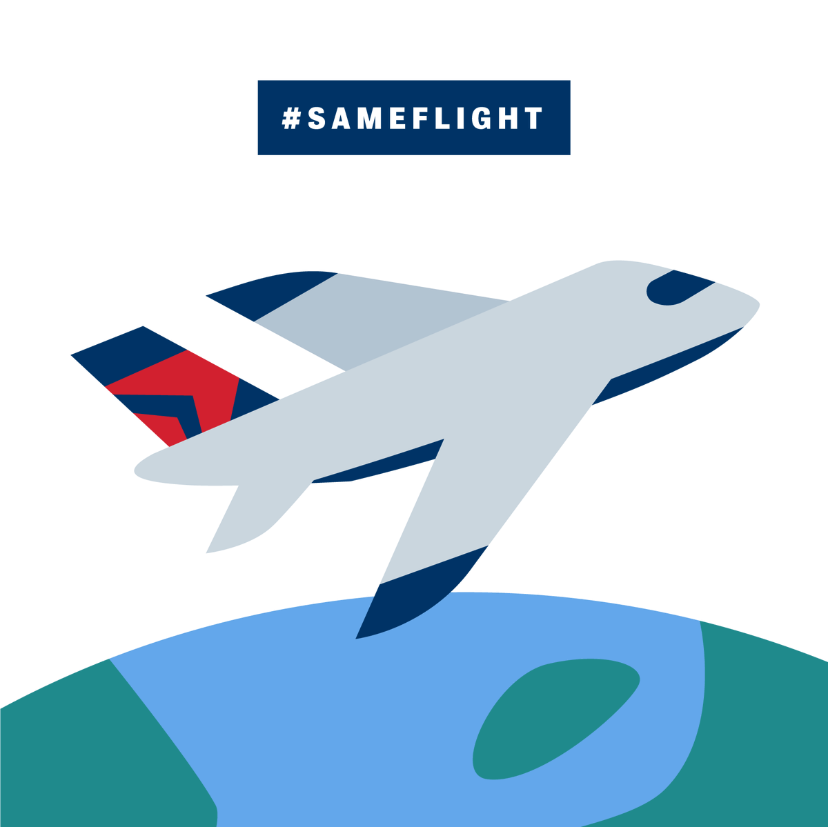 BareTreeMedia's tweet photo. We teamed up with @delta to make a Twitter emoji for their #sameFlight campaign. Use the hashtag on to see it in action! https://t.co/MeuRuZQvOE