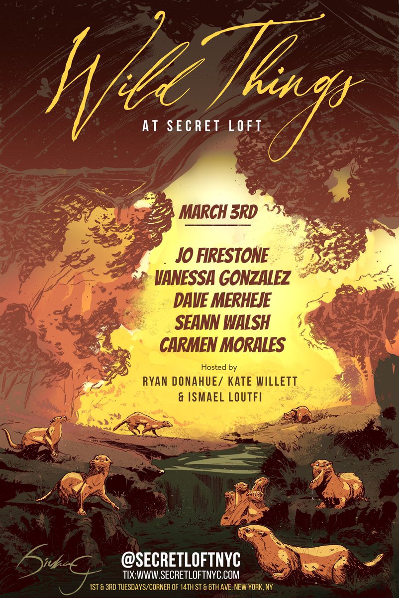 🥳TONIGHT🥳Join us at <a href="/SecretLoftNYC/">Secret Loft</a> for free pizza and 🔥 comedy feat. #JoFirestone, @Buhnessa, @DaveMerheje, <a href="/seannwalsh/">Seann Walsh</a> &amp; <a href="/TheFunnyCarmen/">Carmen Morales</a>! Get tix here: eventbrite.com/e/wild-things-…
