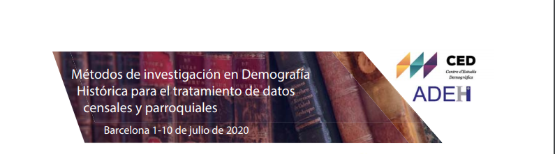 CEDemografia's tweet photo. 📢📢Abiertas inscripciones para 4ª edición del curso: Métodos de investigación en #DemografíaHistórica para el tratamiento de datos censales y parroquiales. 
Barcelona 1-10 de julio de 2020
👉👉https://t.co/FRZf3eu0ui
La fecha límite para la solicitud es el día 1 de junio de 2020 https://t.co/vFFLlQcLwN